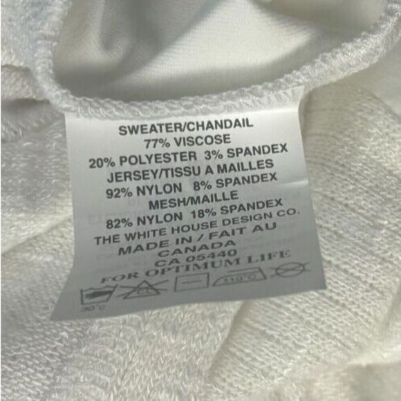 New Sympli Call It A Day Tank Top Shell Size 8 White Classic Minimalist Neutral - Picture 10 of 12